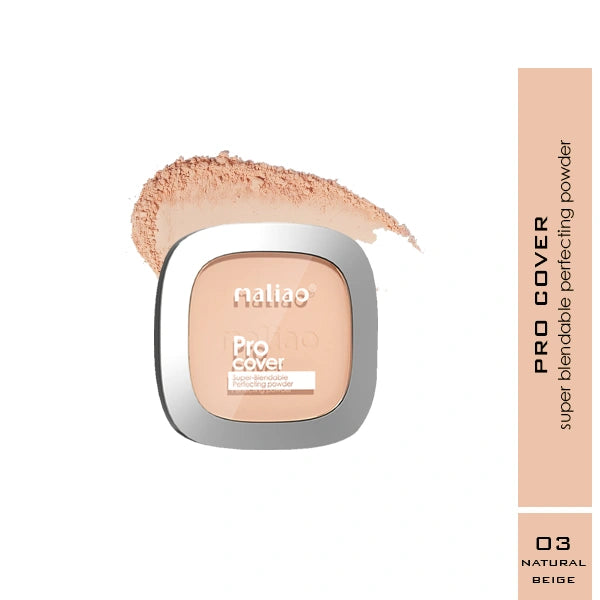 Maliao Pro Cover Super-Blendable Perfecting Compact Powder - Seamless Perfection for Every Skin Tone